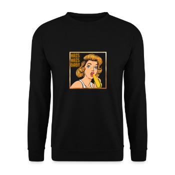 Mais Mais Baby - Unisex Pullover - Schwarz - Vorne - Alina (178cm) & Michal (187cm)
