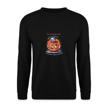 Trick or Treat - Spicey & Sweet - Unisex Sweatshirt - black - Front - Alina (178cm) & Michal (187cm)