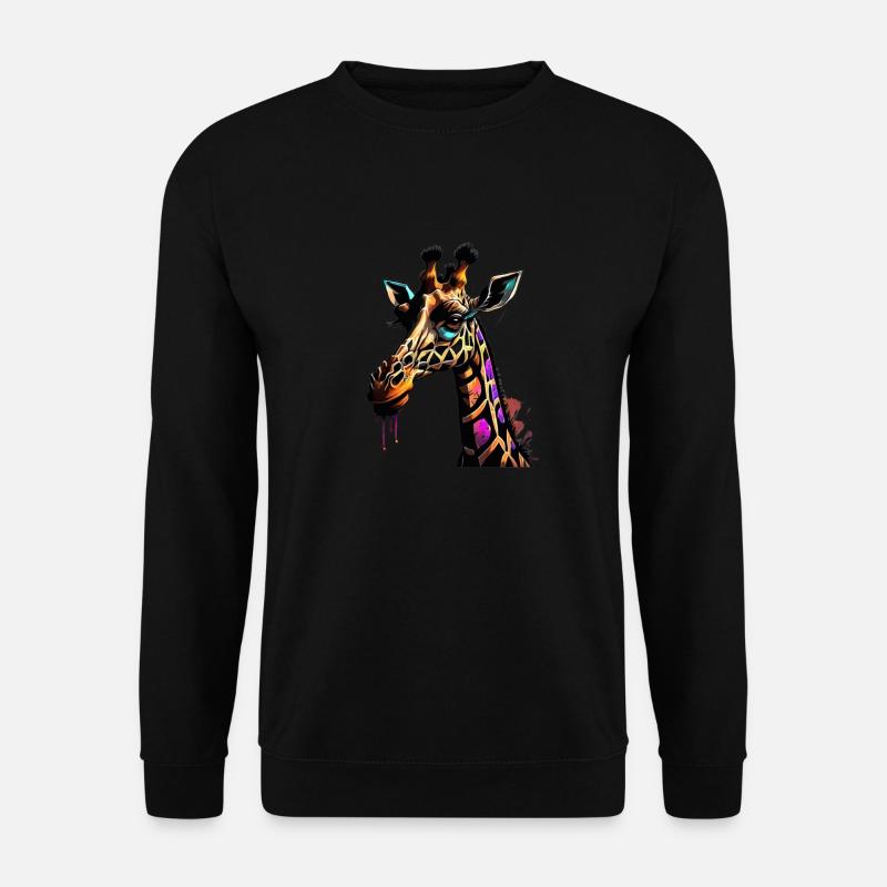 Graffiti Giraffe - Unisex Pullover - Schwarz