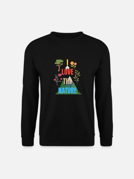 J’AIME LA NATURE - Sweat-shirt Unisexe - noir