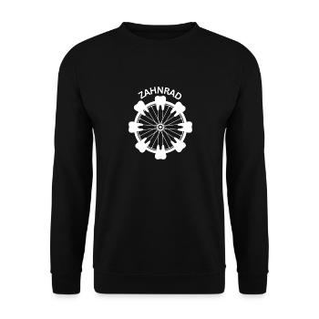 Zahnrad - Unisex Pullover - Schwarz - Vorne - Alina (178cm) & Michal (187cm)