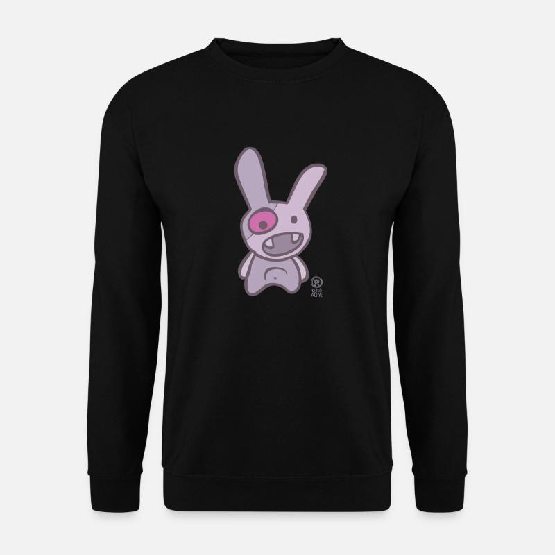 "rabbit" - Kleines MONSTER (Hase) - Unisex Pullover - Schwarz