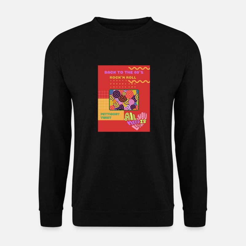 back to the 60s - Unisex Pullover - Schwarz