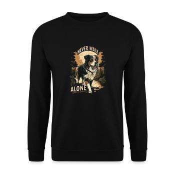 Never Walk Alone - Jolie chemise officielle de marche - Sweat-shirt Unisexe - noir - Devant - Alina (178cm) & Michal (187cm)