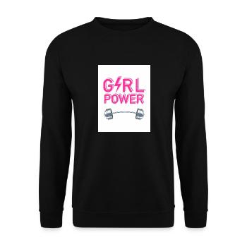 Qualitychoices stylish clothing and accessories - Unisex Sweatshirt - black - Front - Alina (178cm) & Michal (187cm)