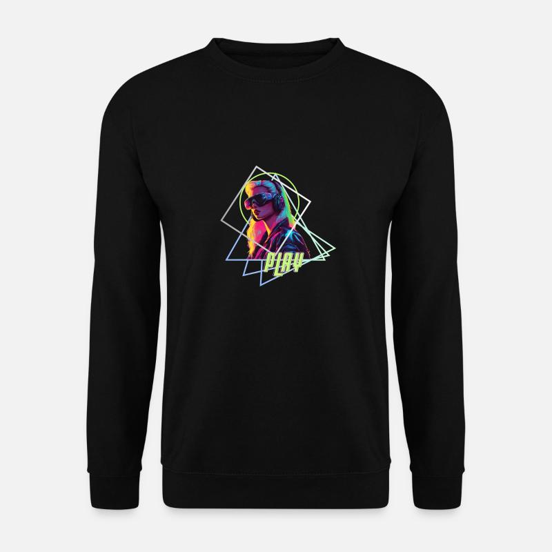 Synth Play - Unisex Pullover - Schwarz