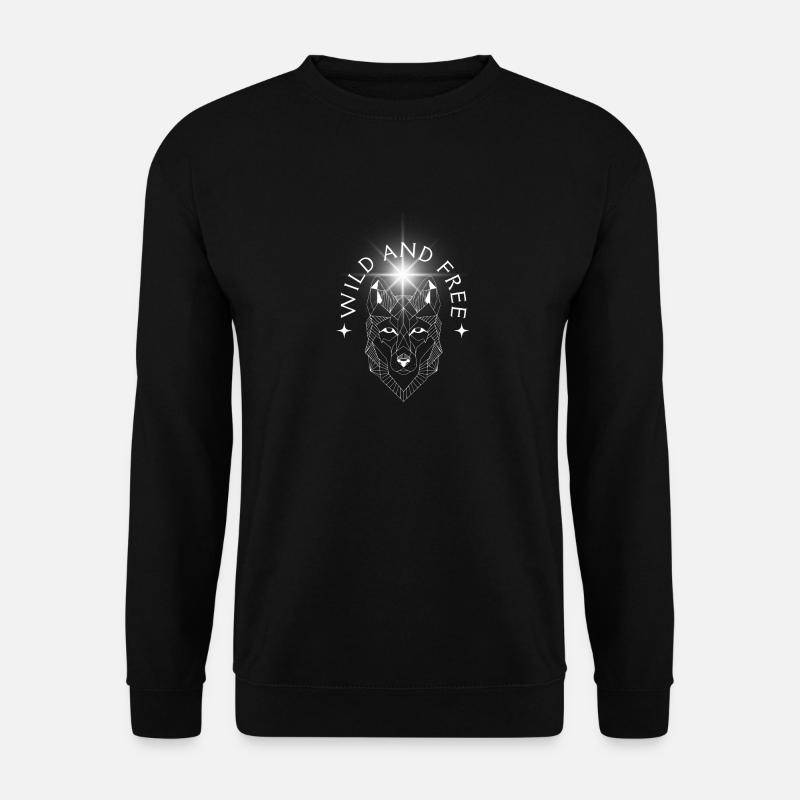 wild und frei - Unisex Pullover - Schwarz