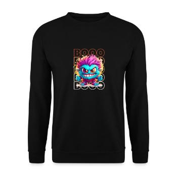 Chibi Howl & Booo! Adorable Werewolf Tee! - Unisex Sweatshirt - black - Front - Alina (178cm) & Michal (187cm)