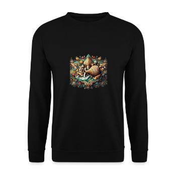 jarre rempli d'eau inspiré d'art persan - Sweat-shirt Unisexe - noir - Devant - Alina (178cm) & Michal (187cm)