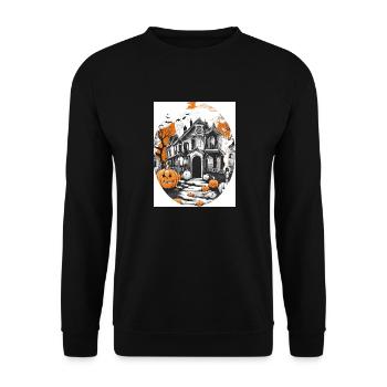 Halloween - Sweat-shirt Unisexe - noir - Devant - Alina (178cm) & Michal (187cm)