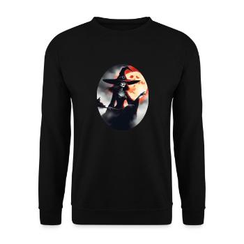 Halloween - Sweat-shirt Unisexe - noir - Devant - Alina (178cm) & Michal (187cm)