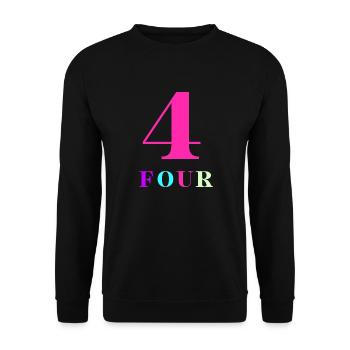 Four-4e anniversaire - Sweat-shirt Unisexe - noir - Devant - Alina (178cm) & Michal (187cm)