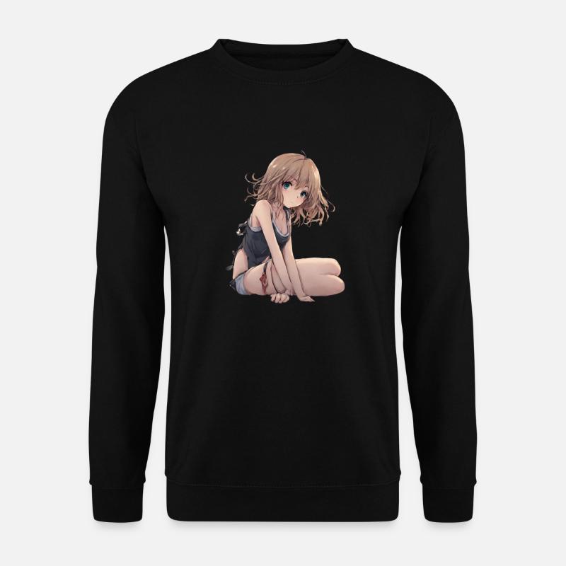 Manga Mädchen - Unisex Pullover - Schwarz