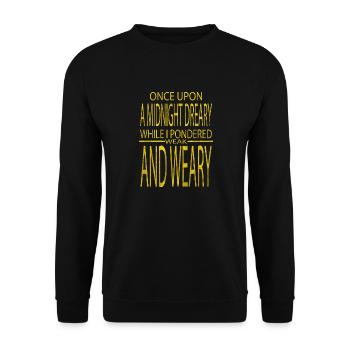 book connoisseur lover joke sayings cool - Unisex Sweatshirt - black - Front - Alina (178cm) & Michal (187cm)