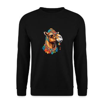Camel - Unisex Sweatshirt - black - Front - Alina (178cm) & Michal (187cm)