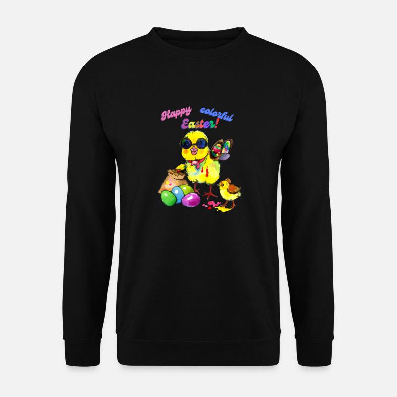 Bunte Ostern - Unisex Pullover - Schwarz