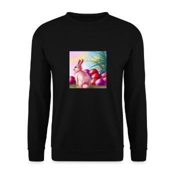 Bezaubernde Ostern - Unisex Pullover - Schwarz - Vorne - Alina (178cm) & Michal (187cm)
