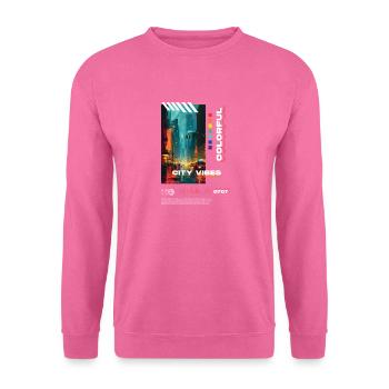Chromatic Urban - Sweat-shirt Unisexe - rose - Devant