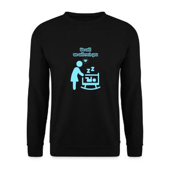 We Will Rock You Queen baby grow - Unisex Sweatshirt - black - Front - Alina (178cm) & Michal (187cm)