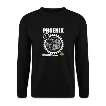 Moteur PHOENIX - Sweat-shirt Unisexe - noir - Devant - Alina (178cm) & Michal (187cm)