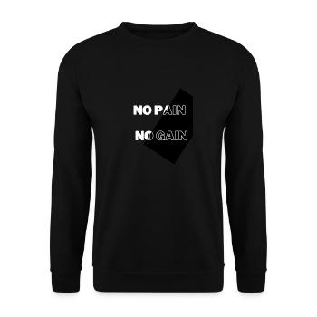 OHNE FLEIß KEIN PREIS - Unisex Pullover - Schwarz - Vorne - Alina (178cm) & Michal (187cm)