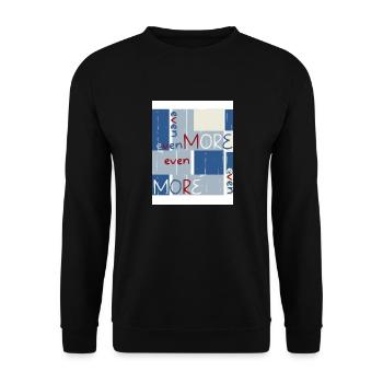 Et même plus. Et même plus. - Sweat-shirt Unisexe - noir - Devant - Alina (178cm) & Michal (187cm)