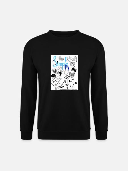 C’est simple. - Sweat-shirt Unisexe - noir