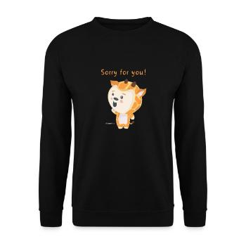 Giraffe and Scot shirts 2 - Unisex Sweatshirt - black - Front - Alina (178cm) & Michal (187cm)