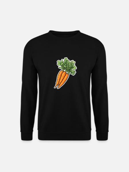Carrot bunch - Unisex Sweatshirt - black