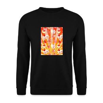 Dessert Sunrise - Unisex Sweatshirt - black - Front - Alina (178cm) & Michal (187cm)