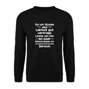 Let'S Get This Pernil And Coquito Party Started - Unisex Sweatshirt - black - Front - Alina (178cm) & Michal (187cm)