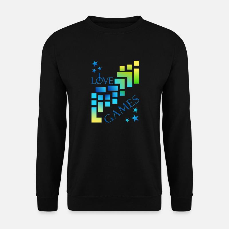 I love games - Unisex Pullover - Schwarz