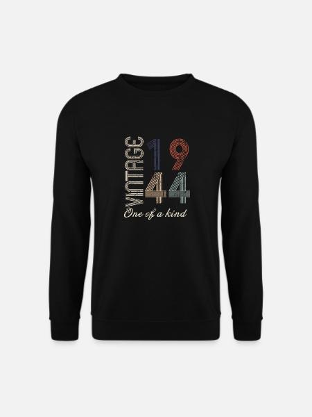 80e anniversaire 1944 - idée cadeau rétro Vintage - Sweat-shirt Unisexe - noir