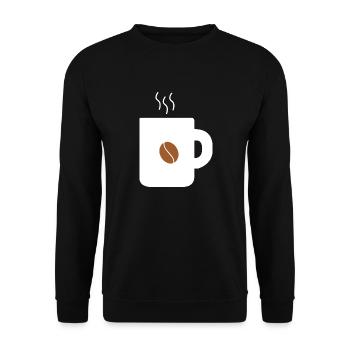 Hot cup of coffee - Unisex Sweatshirt - black - Front - Alina (178cm) & Michal (187cm)