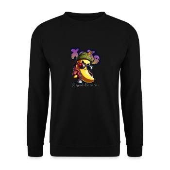 STRASSEN-BANANE - Unisex Pullover - Schwarz - Vorne - Alina (178cm) & Michal (187cm)