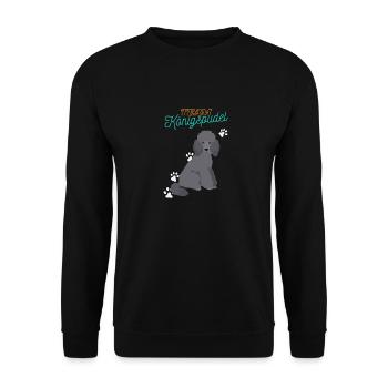 Team King's Poodle - Unisex Sweatshirt - black - Front - Alina (178cm) & Michal (187cm)