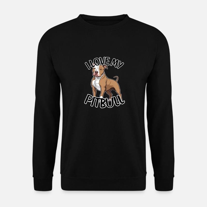I love My Pitbull - Unisex Sweatshirt - black