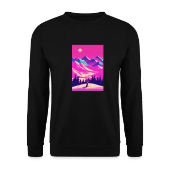 Ski - Sweat-shirt Unisexe - noir - Devant - Alina (178cm) & Michal (187cm)