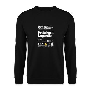 Legende - Unisex Pullover - Schwarz - Vorne - Alina (178cm) & Michal (187cm)
