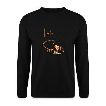 Liebe auf den ersten Spritz - Unisex Pullover - Schwarz - Vorne - Alina (178cm) & Michal (187cm)