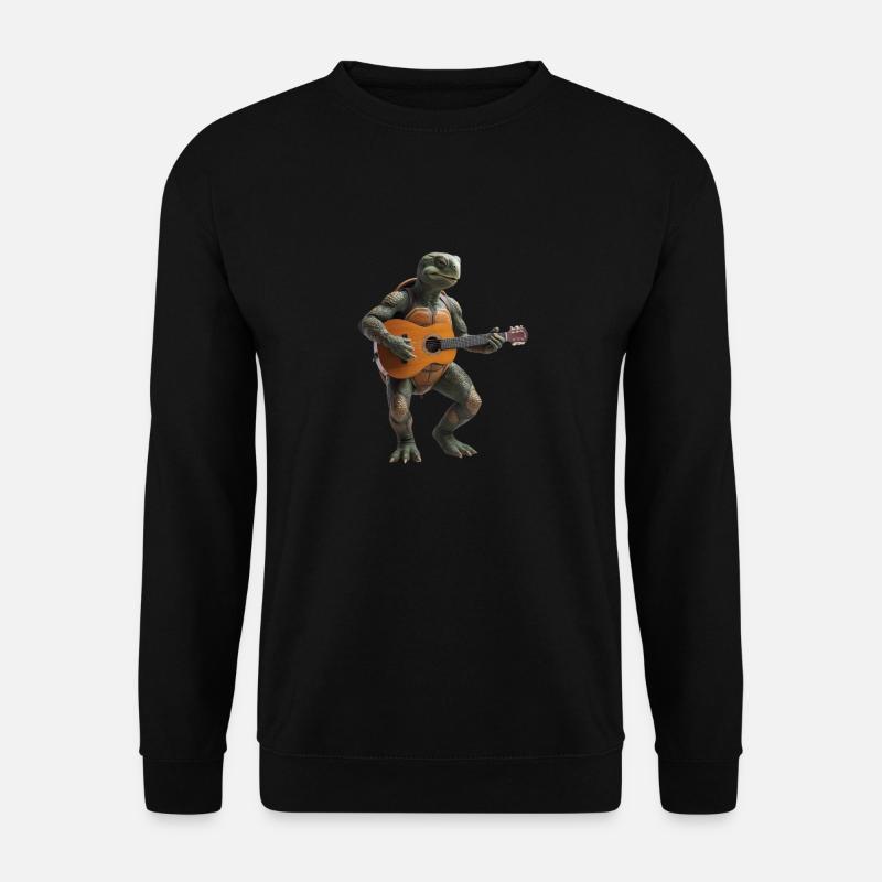 Tortue gitare - Sweat-shirt Unisexe - noir