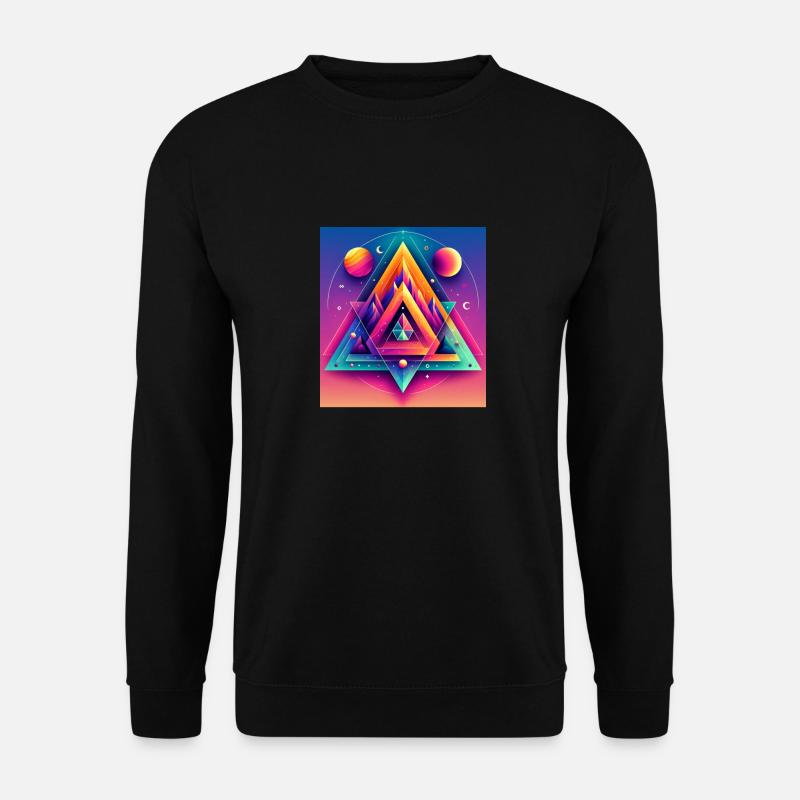 Dritte Dimension. - Unisex Pullover - Schwarz