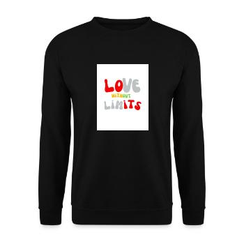 Love without limits - Sweat-shirt Unisexe - noir - Devant - Alina (178cm) & Michal (187cm)