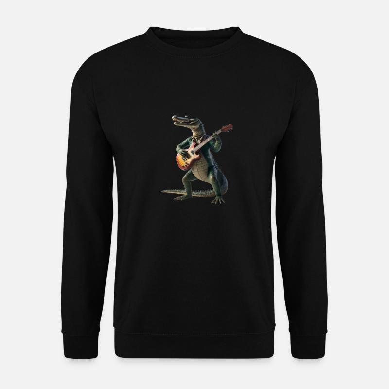 Crocodile Guitar - Unisex Sweatshirt - black