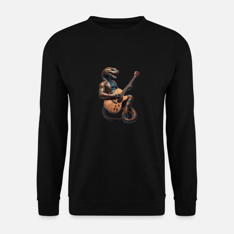 Snake Guitar - Unisex Sweatshirt - black
