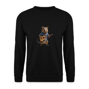 Marmot Gitarre - Unisex Pullover - Schwarz - Vorne - Alina (178cm) & Michal (187cm)