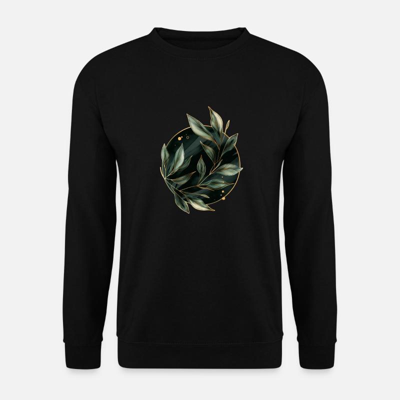 Feuilles de plantes - Sweat-shirt Unisexe - noir