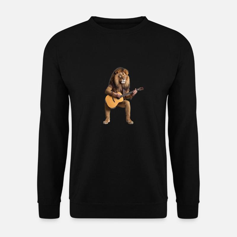 des Dschungels Gitarre - Unisex Pullover - Schwarz