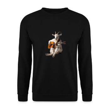 White Goat Guitar - Unisex Sweatshirt - black - Front - Alina (178cm) & Michal (187cm)