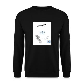 covid - Sweat-shirt Unisexe - noir - Devant - Alina (178cm) & Michal (187cm)